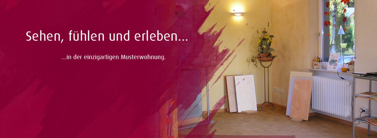 Sehen, fühlen und erleben in der einzigartigen Musterwohnung.